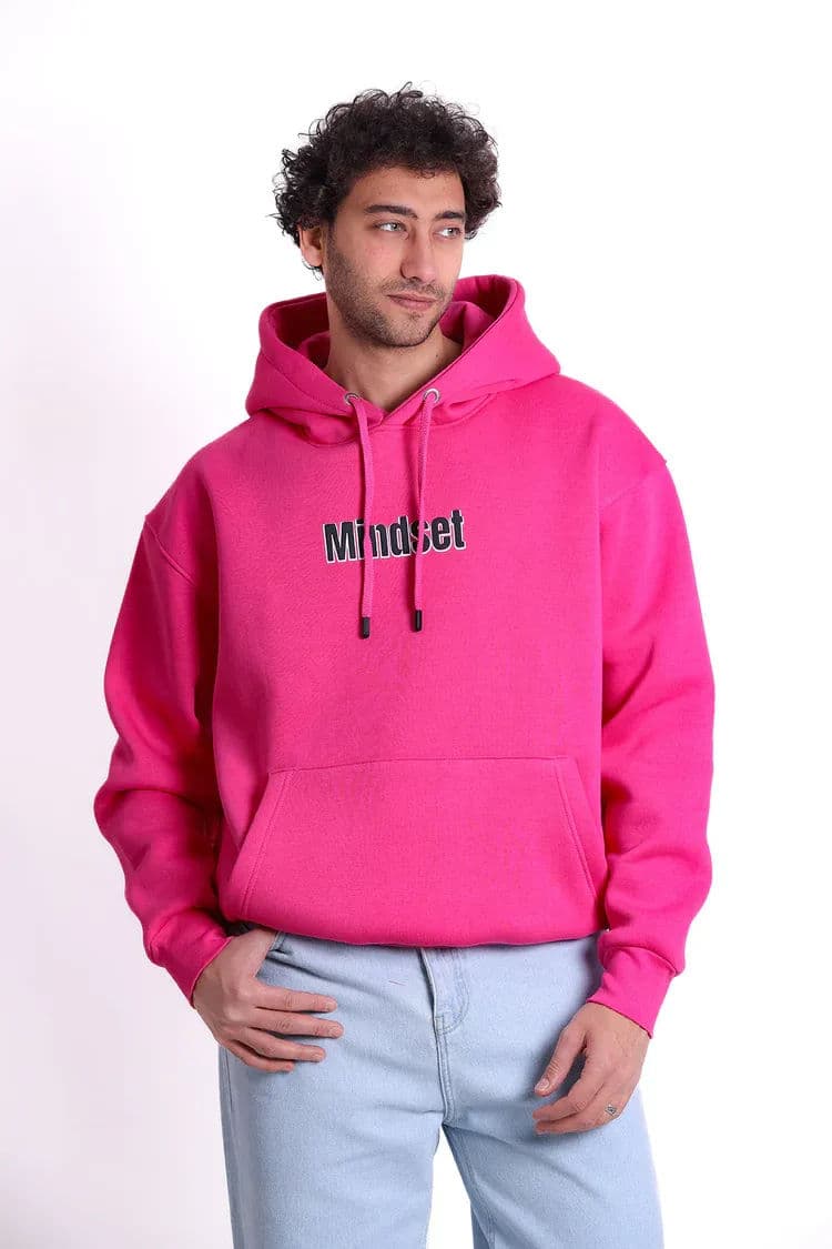 Over Size Milton Hoodie Sweatshirt Printed Mindset